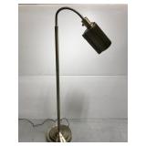 Brushed metal depression daylight floor lamp