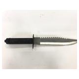 Vintage black handled stainless dagger