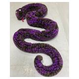 Huge 10ft purple stuffed snake plush