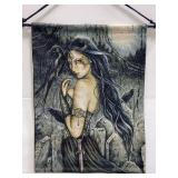 The Morrigan goddess of death wall tapestry