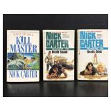 Lot of three Nick Carter books