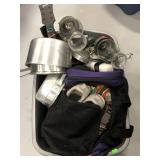 Tote of unsold auction items #2