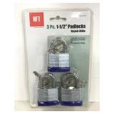 HFT 3 padlocks and 6 keys