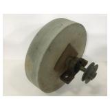 Blade sharpening whetstone on mount