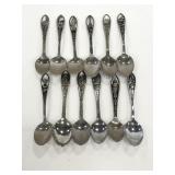 Lot of 12 souvenir decorative spoons