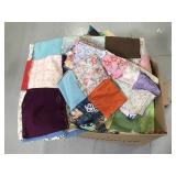 Unfinished quilt and scrap fabric