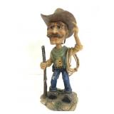 Cowboy resin bobblehead
