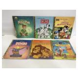 Six Little Golden books vintage