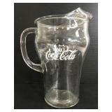Coca-Cola glass pitcher
