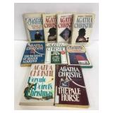 Collection of vintage Agatha Christie books