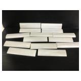 Collection of 14 vintage faux subway tiles