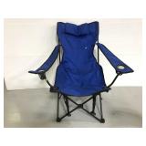 Blue folding camping chair