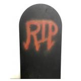 Wood RIP tombstone decor large