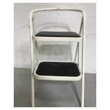 Two step folding step stool