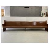 Huge vintage wooden church pew/bench