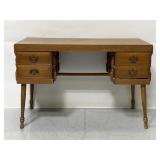 Vintage wood sewing table desk