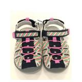 New Cat & Jack girls colorful closed toes sandals