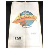 Vintage Six Flags Auto World- Flint, MI newspaper