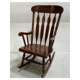 Vintage cherry wood rocking chair