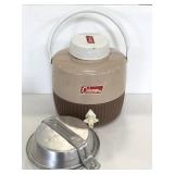 Vintage Coleman drink holder & boys scout cook set
