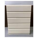 Modern white tall chest of drawers
