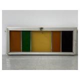 Vintage stained glass window panel