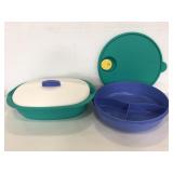Tupperware 3compartment container & steamer