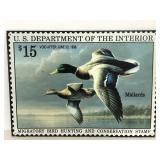 Tin Mallards postage stamp sign