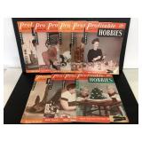 Ten vintage issues of Profitable Hobbies magazines
