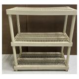 3-tier plastic storage shelf