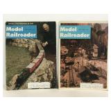 Two vintage Model Railroader magazines