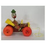 Vintage Fisher-Price Jalopy clown pull toy