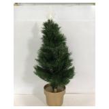 Fiber optic table top Christmas tree