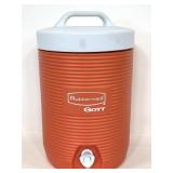 Orange Rubbermaid GOTT drink dispenser