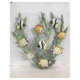 Outdoor hanging fish decor piece