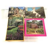 Four assorted Jigsaw puzzles