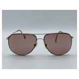 Vintage pink tinted tortoise shell aviator glasses