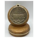 Neptune Meter Co wood encased desk clock