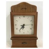 Table top jewelry box clock