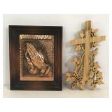 Lot of 2 religious wall art pieces