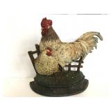 Cast iron Rooster door stop