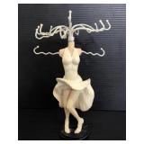 Marilyn Monroe resin and metal jewelry holder