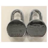 Two American series 600 padlocks- no keys