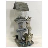 Welcome to our nest outdoor decor piece