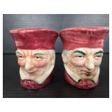 Pair of vintage face shakers