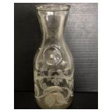 Vintage etched carafe