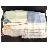 Collection of ten vintage handkerchiefs