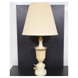 Vintage heavy marble table lamp