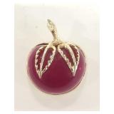 Sarah Coventry Apple brooch