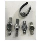 Lot of 5 unique metal watches